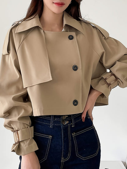 Stijlvolle korte trenchcoat voor dames | Sabine