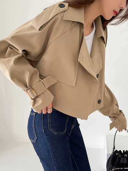 Stijlvolle korte trenchcoat voor dames | Sabine