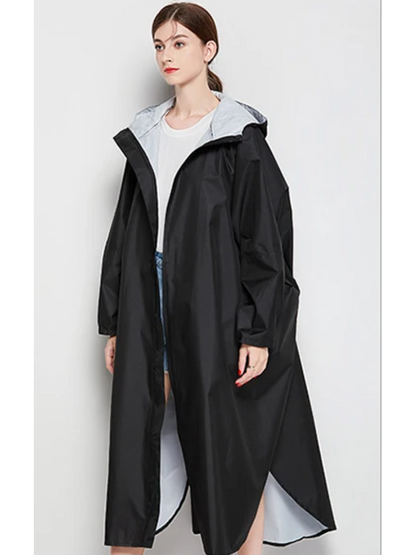 Oversized Dames Regenjas met Capuchon, Lichtgewicht Waterdichte Jas | Yuki