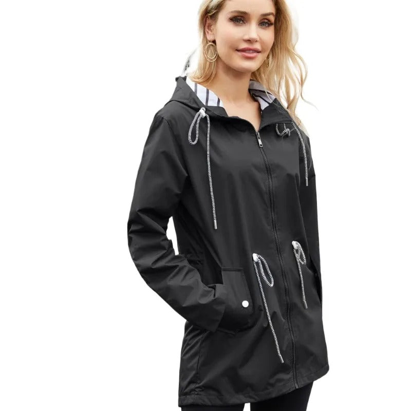 Waterdichte Casual Regenjas Dames | Alvira