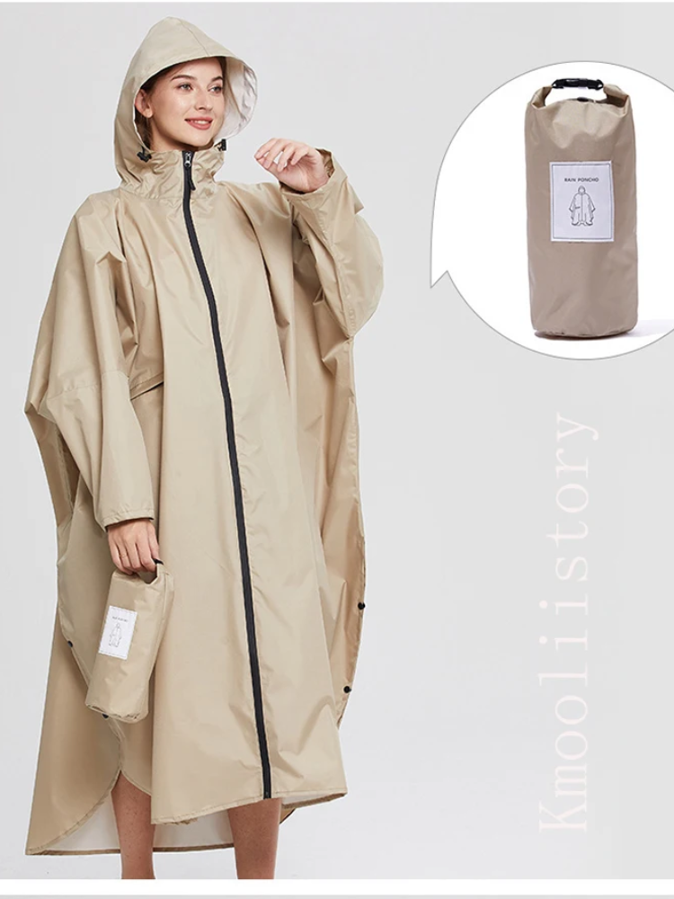 Oversized Dames Regenjas met Capuchon, Lichtgewicht Waterdichte Jas | Yuki