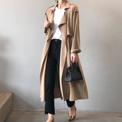 Retro Baggy Trench Coat voor Vrouwen | Annika