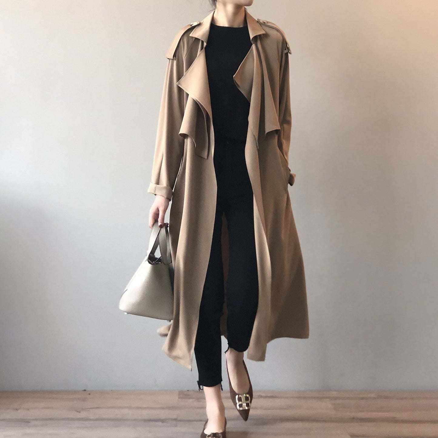 Retro Baggy Trench Coat voor Vrouwen | Annika