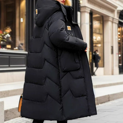 Elegante Lange Pufferjas voor Vrouwen | Bregje