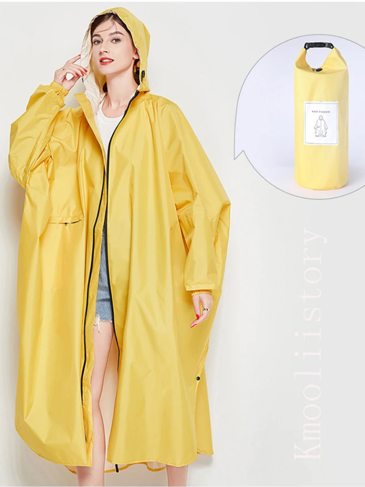 Oversized Dames Regenjas met Capuchon, Lichtgewicht Waterdichte Jas | Yuki