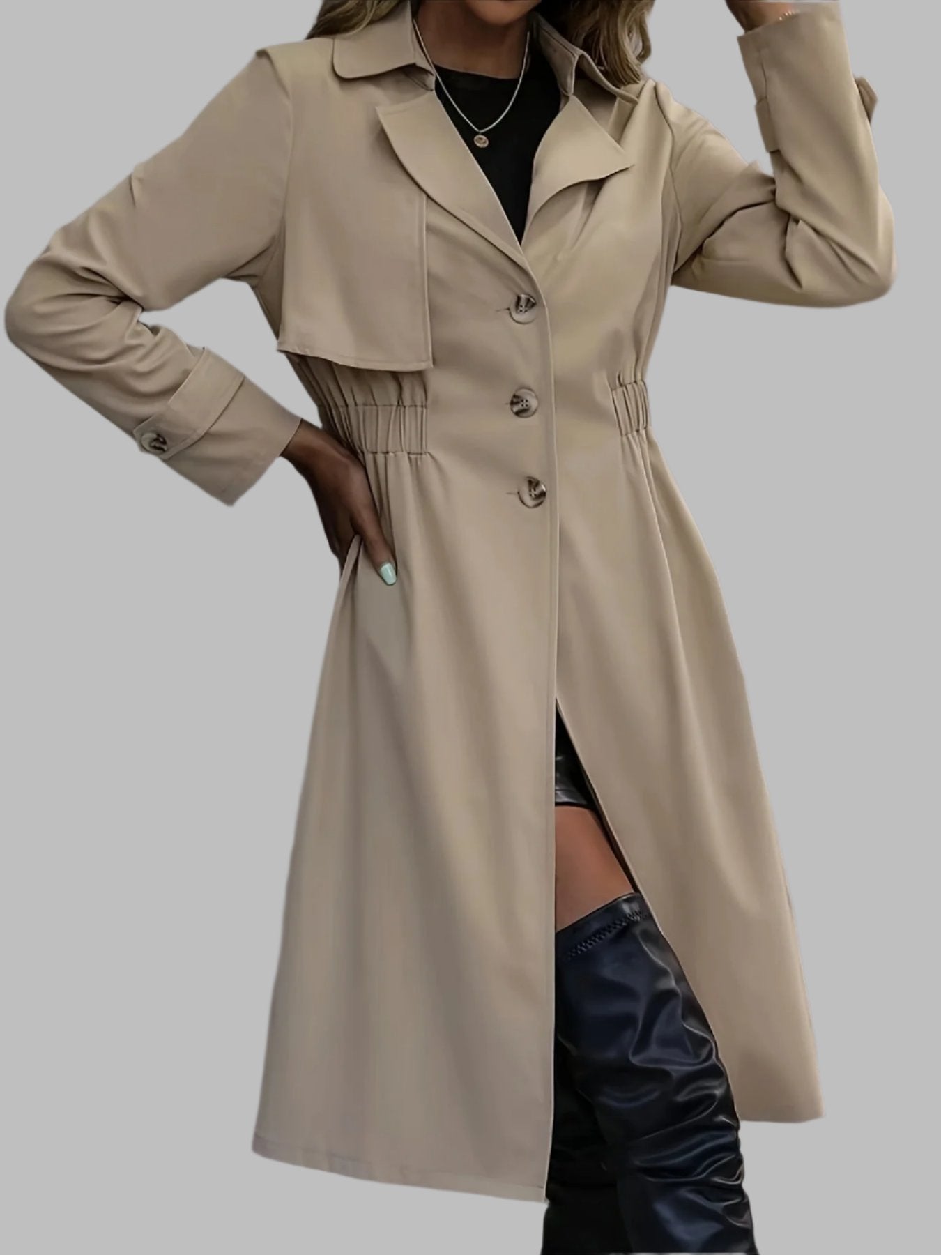 Moderne winter Trenchcoat voor dames | Odette