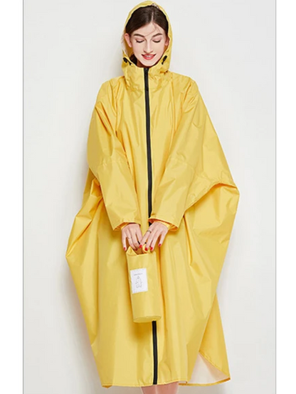 Oversized Dames Regenjas met Capuchon, Lichtgewicht Waterdichte Jas | Yuki