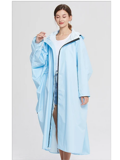 Oversized Dames Regenjas met Capuchon, Lichtgewicht Waterdichte Jas | Yuki