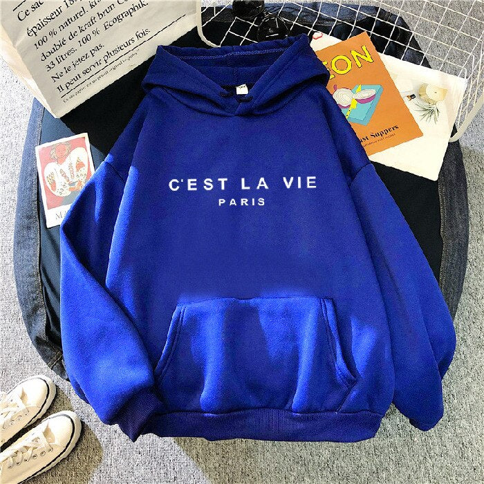 C'est La Vie statement hoodie | Imara