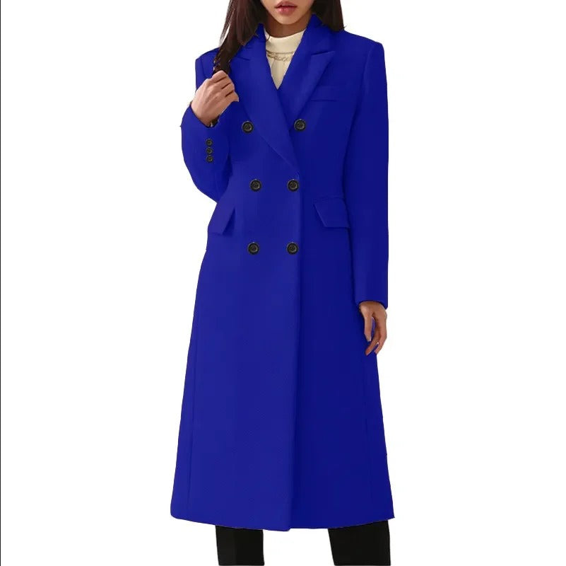 Vintage stijl winter dames trenchcoat | Zierien