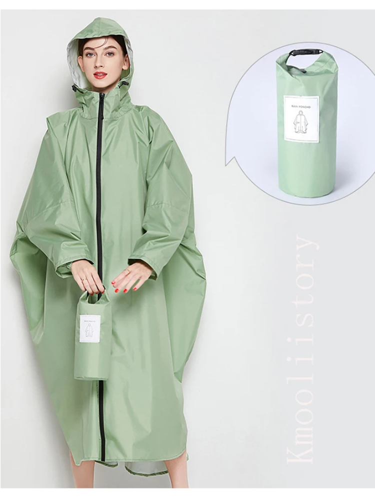 Oversized Dames Regenjas met Capuchon, Lichtgewicht Waterdichte Jas | Yuki