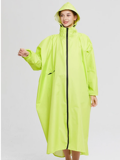 Oversized Dames Regenjas met Capuchon, Lichtgewicht Waterdichte Jas | Yuki