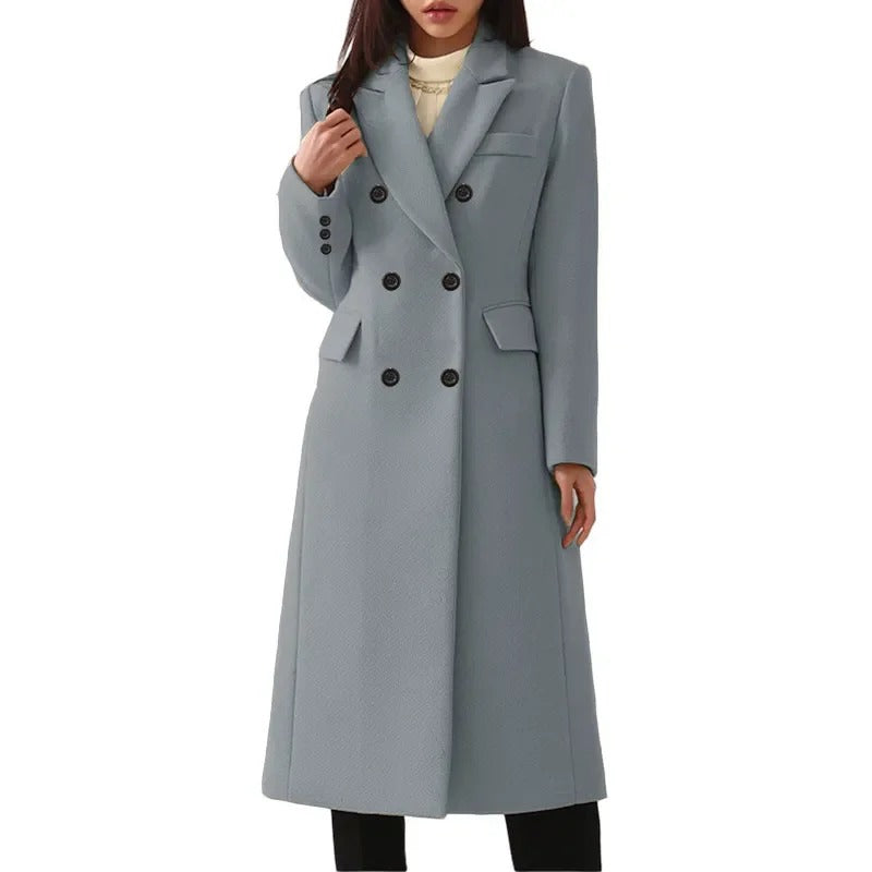 Vintage stijl winter dames trenchcoat | Zierien