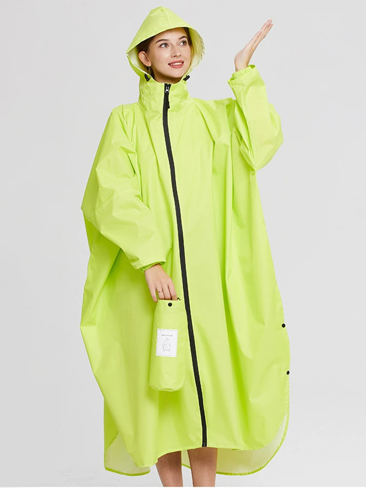 Oversized Dames Regenjas met Capuchon, Lichtgewicht Waterdichte Jas | Yuki