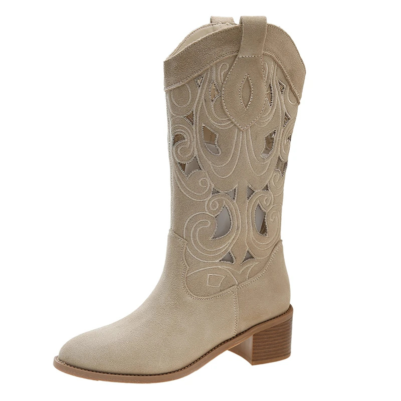 Stijlvolle Suede Cowboylaarzen voor dames | Xandra