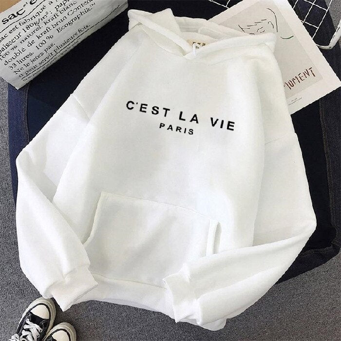 C'est La Vie statement hoodie | Imara