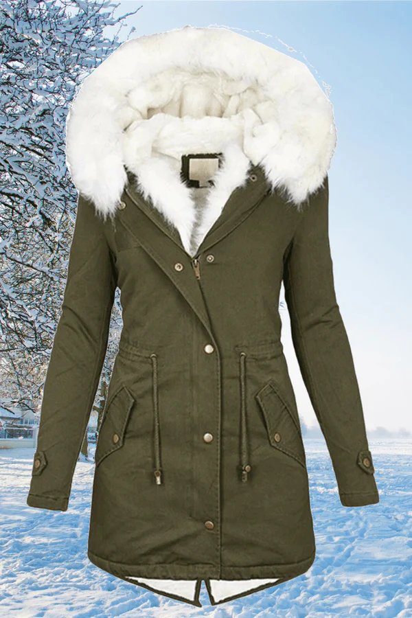 Lange en warme winterjas dames | Kaia