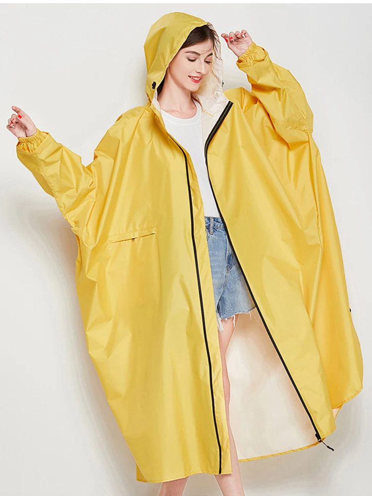 Oversized Dames Regenjas met Capuchon, Lichtgewicht Waterdichte Jas | Yuki