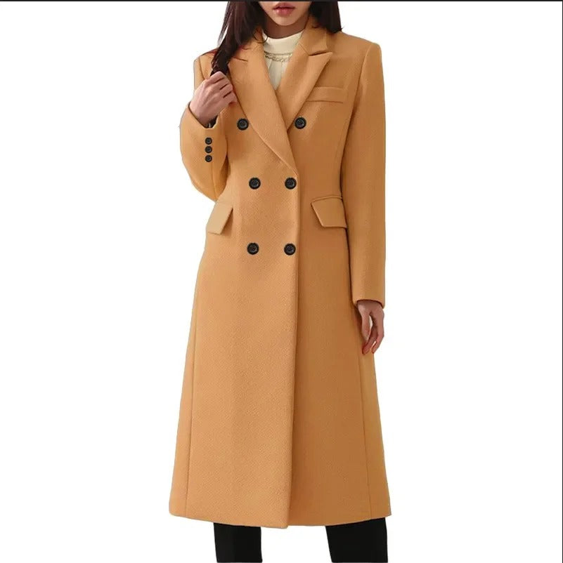 Vintage stijl winter dames trenchcoat | Zierien