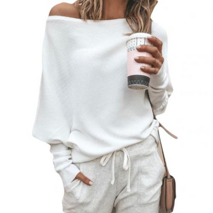 Stijlvolle off-the-shoulder trui voor dames | Peregrine