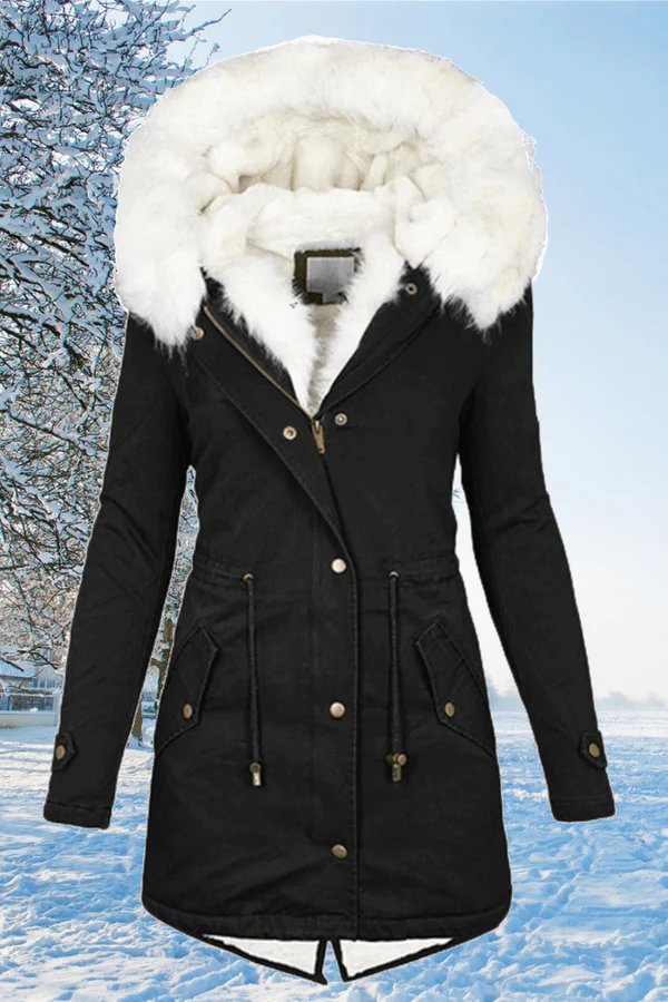 Lange en warme winterjas dames | Kaia