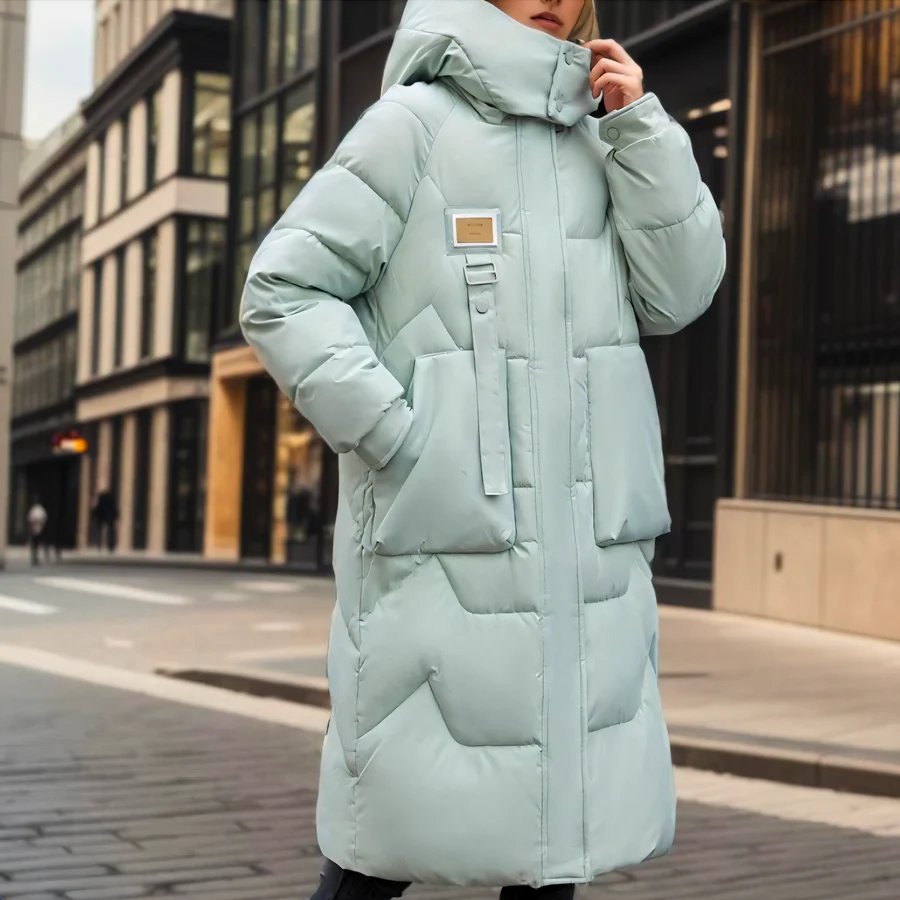 Elegante Lange Pufferjas voor Vrouwen | Bregje