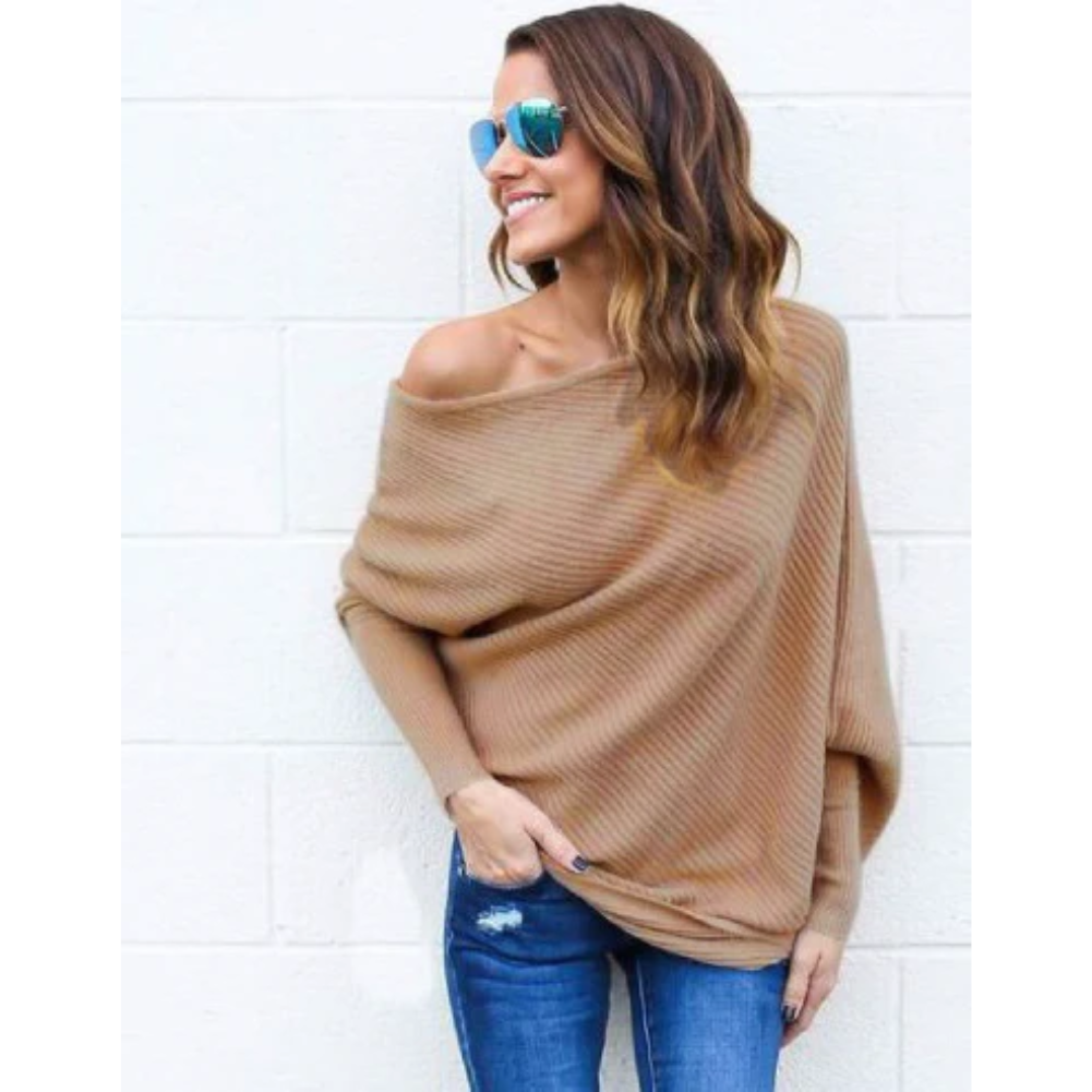 Stijlvolle off-the-shoulder trui voor dames | Peregrine