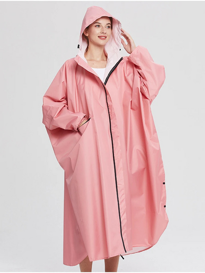 Oversized Dames Regenjas met Capuchon, Lichtgewicht Waterdichte Jas | Yuki