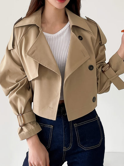 Stijlvolle korte trenchcoat voor dames | Sabine