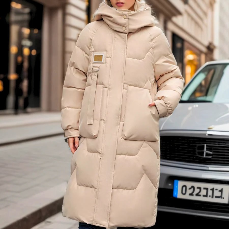 Elegante Lange Pufferjas voor Vrouwen | Bregje