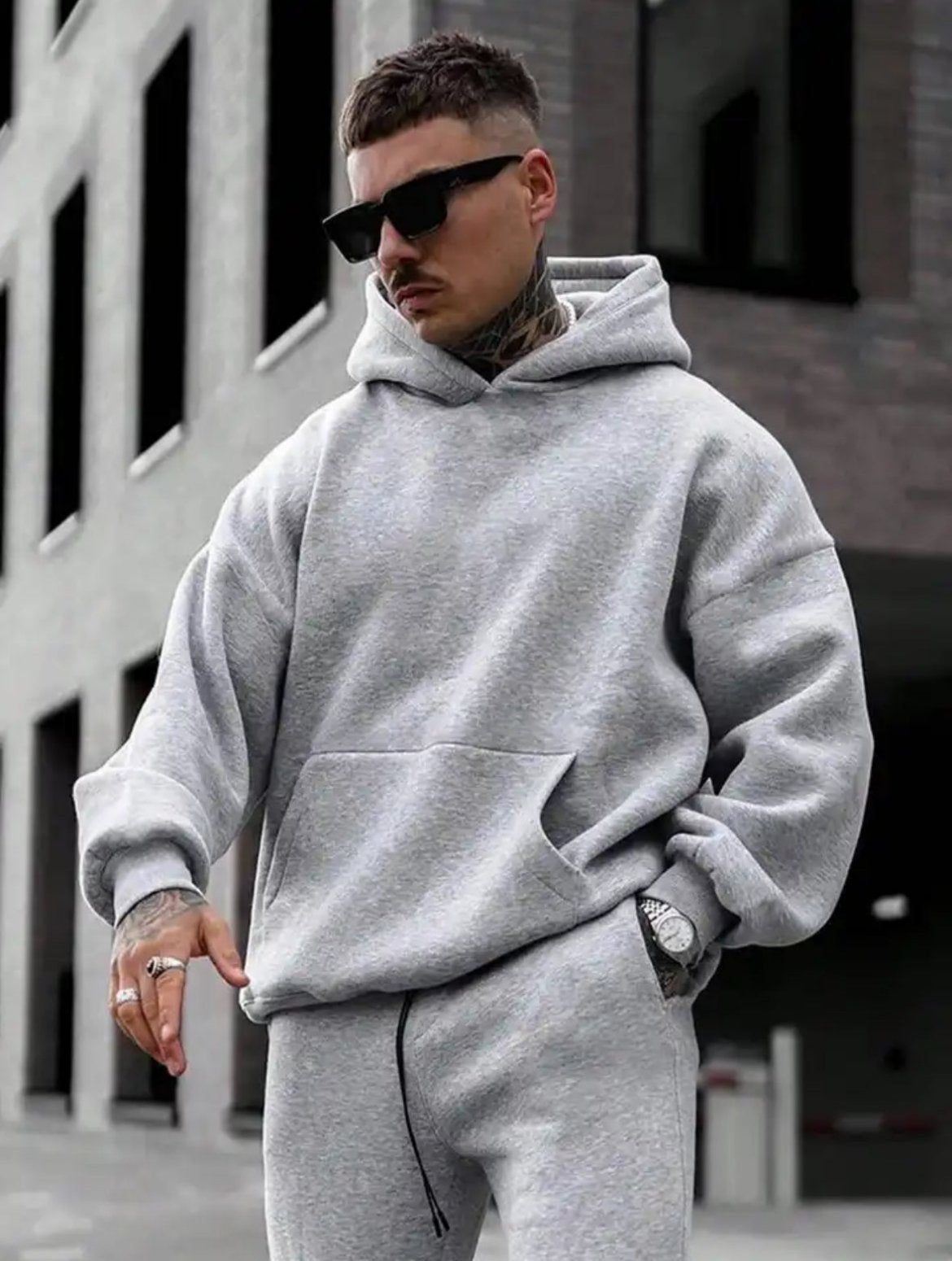 Oversized casual hoodie voor heren | Isaak