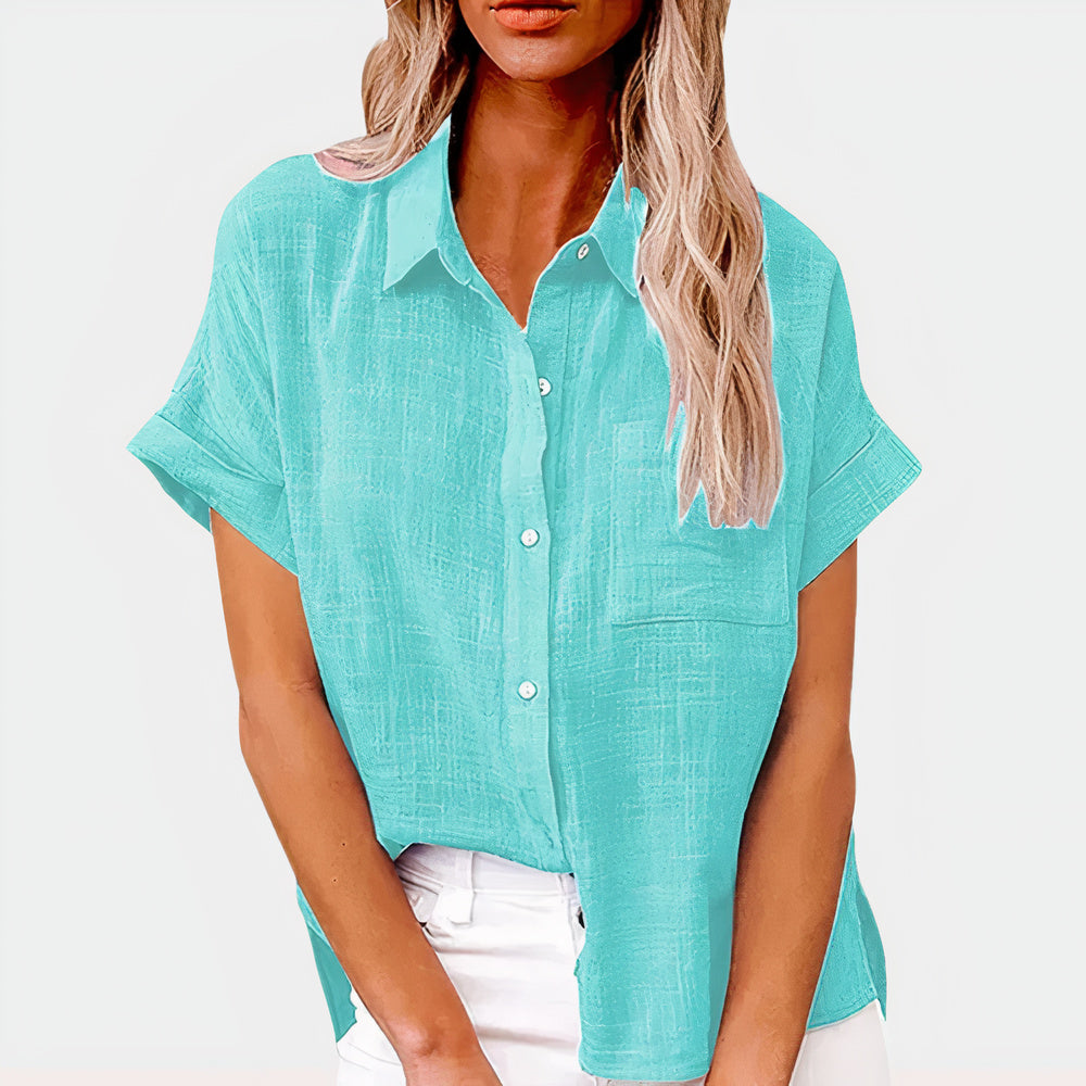 Casual linnen zomerblouse  | Amela