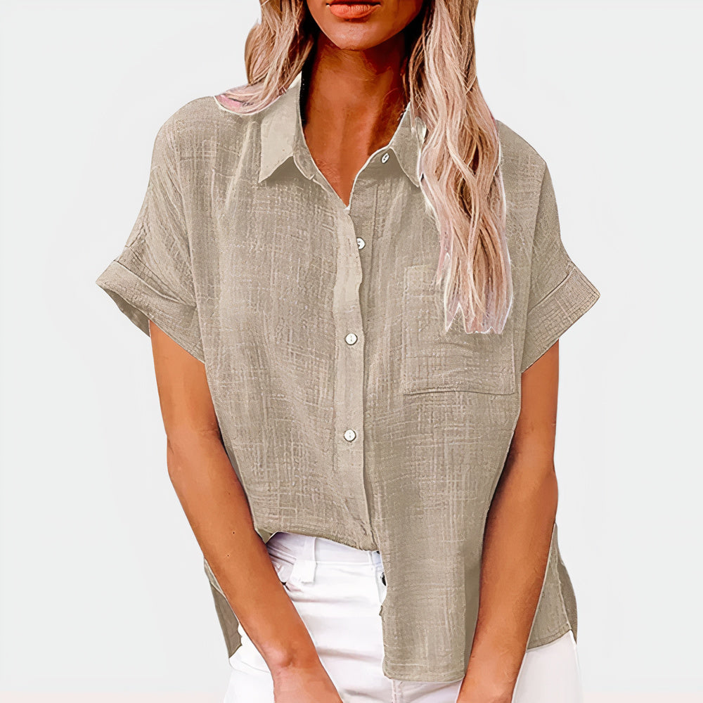 Casual linnen zomerblouse  | Amela