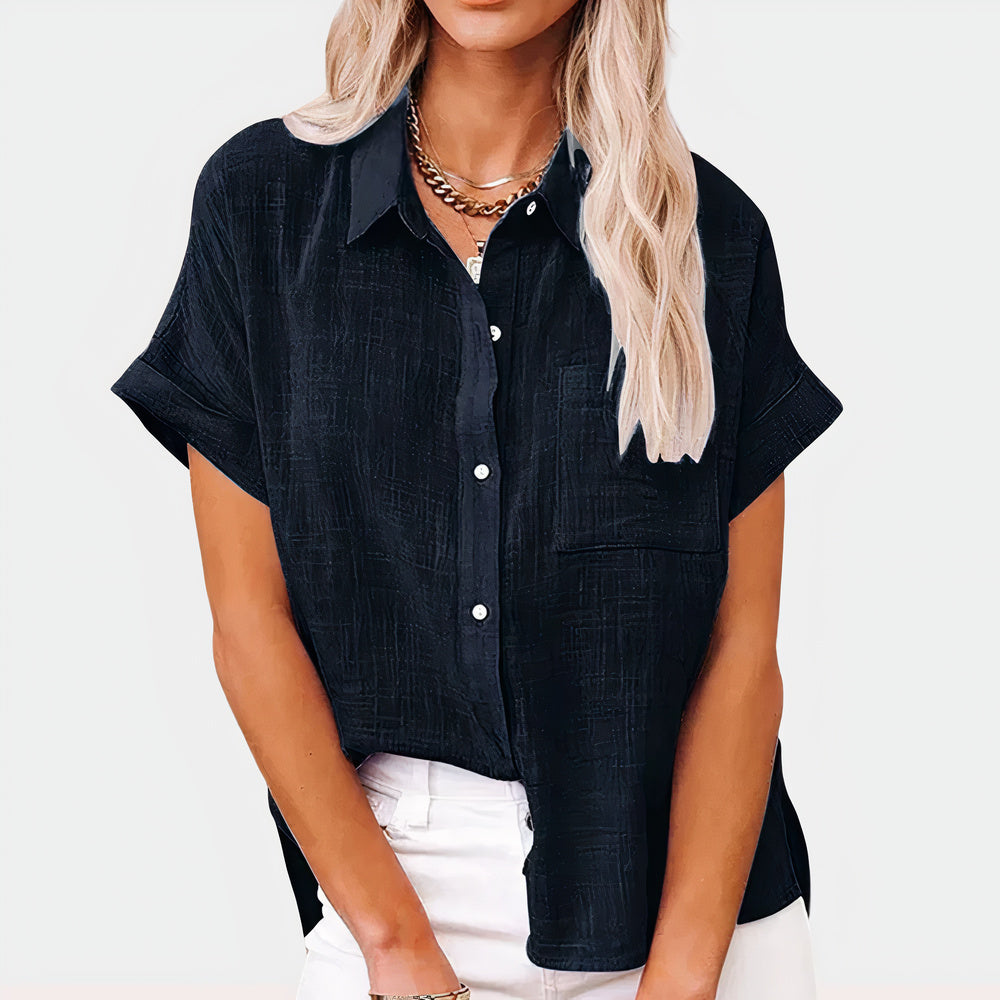 Casual linnen zomerblouse  | Amela