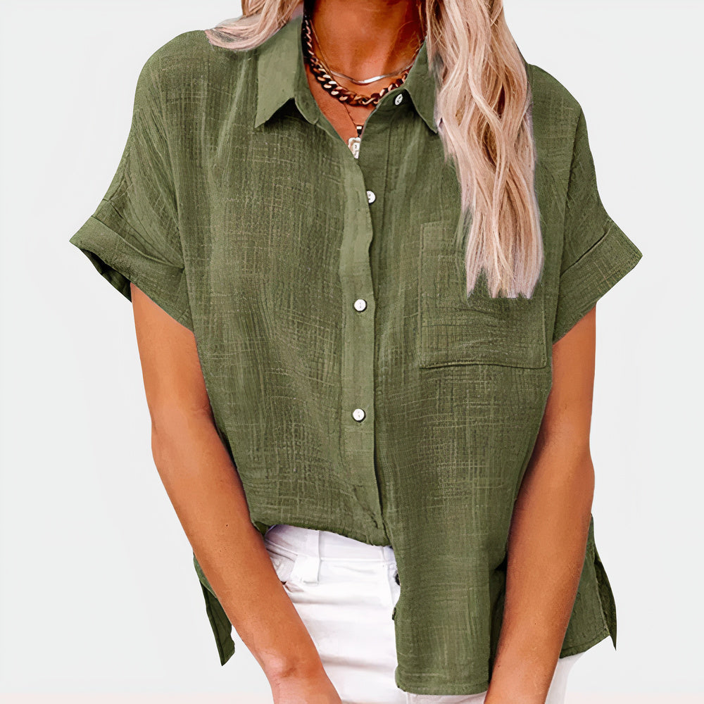 Casual linnen zomerblouse  | Amela