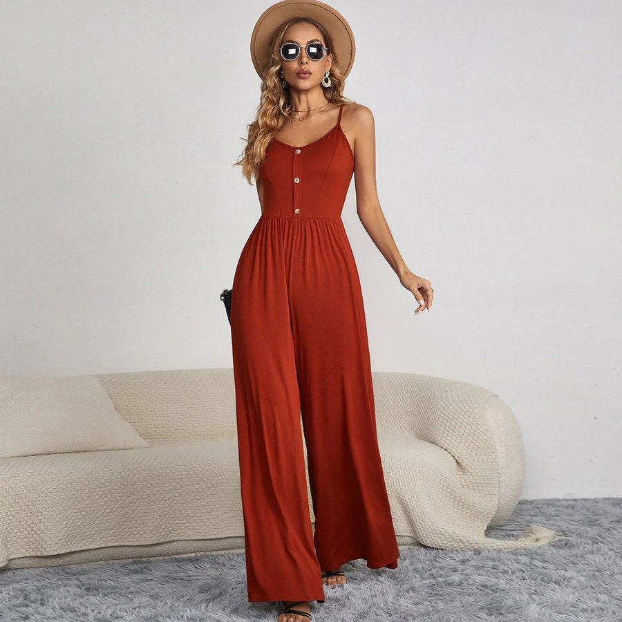 Jumpsuit met wijde pijpen | Anya