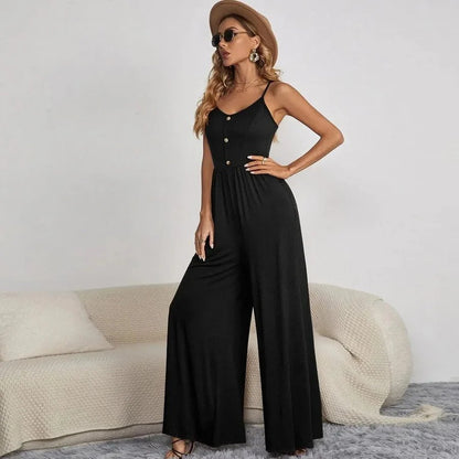 Jumpsuit met wijde pijpen | Anya