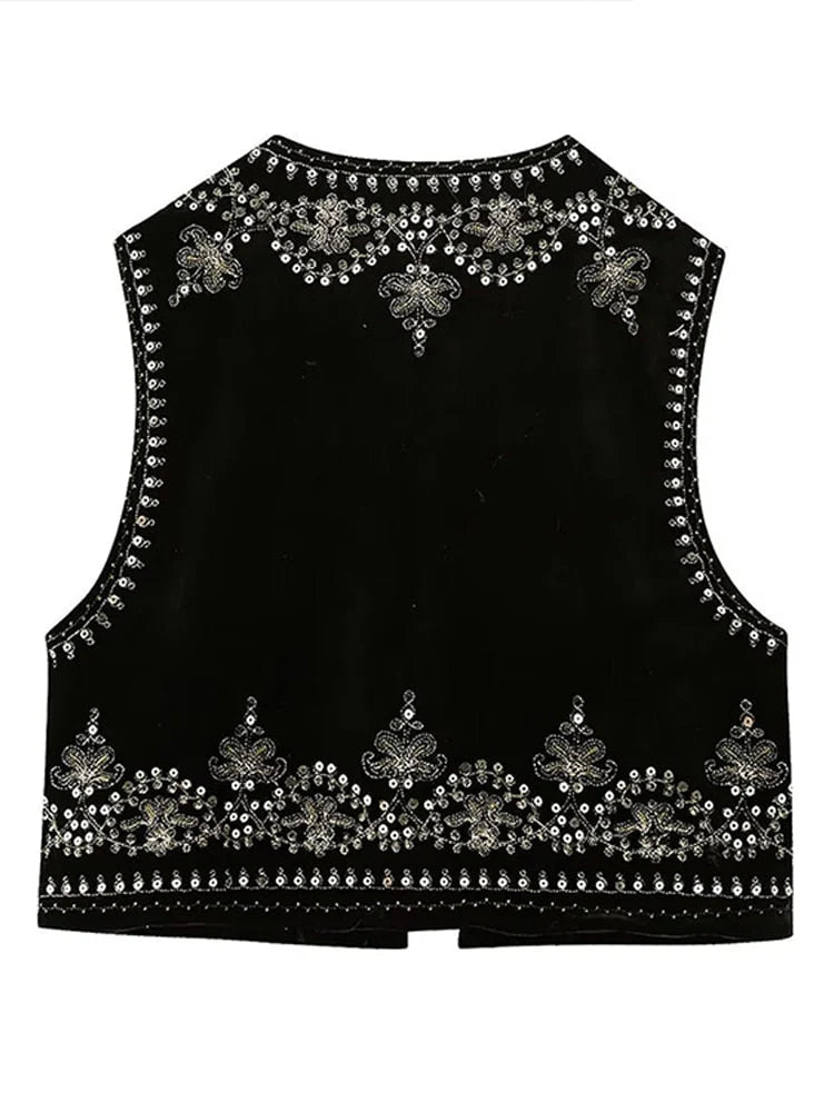 Geborduurd vest | Ashley