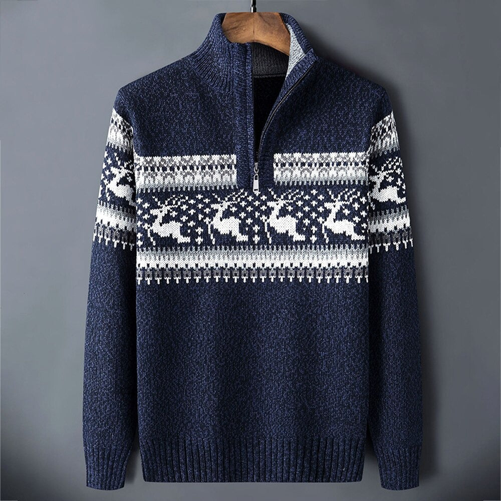 Sweater met halve rits voor heren | Ivar