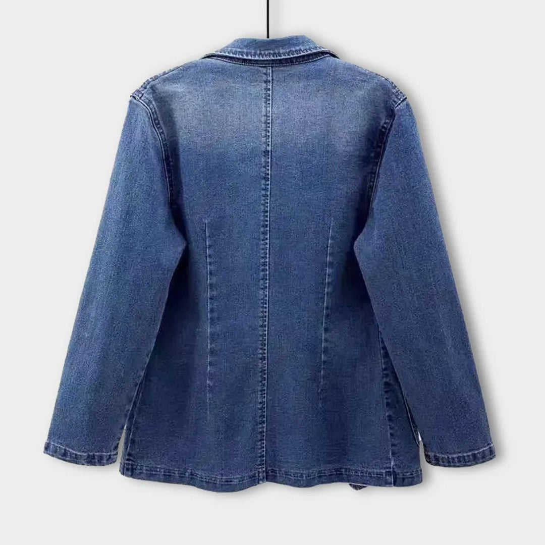 Modieuze denim blazer | Magda