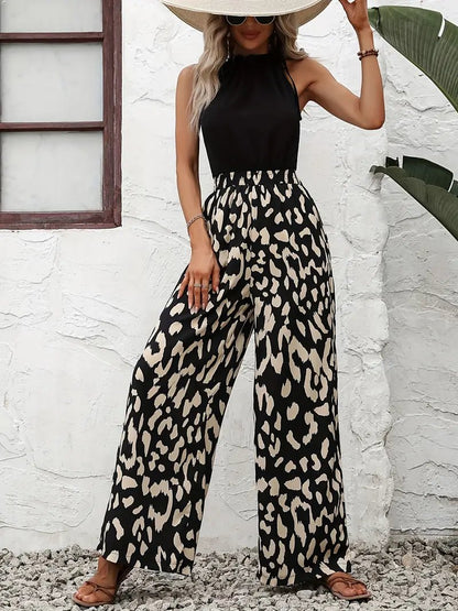 Jumpsuit met luipaardprint | Carmina