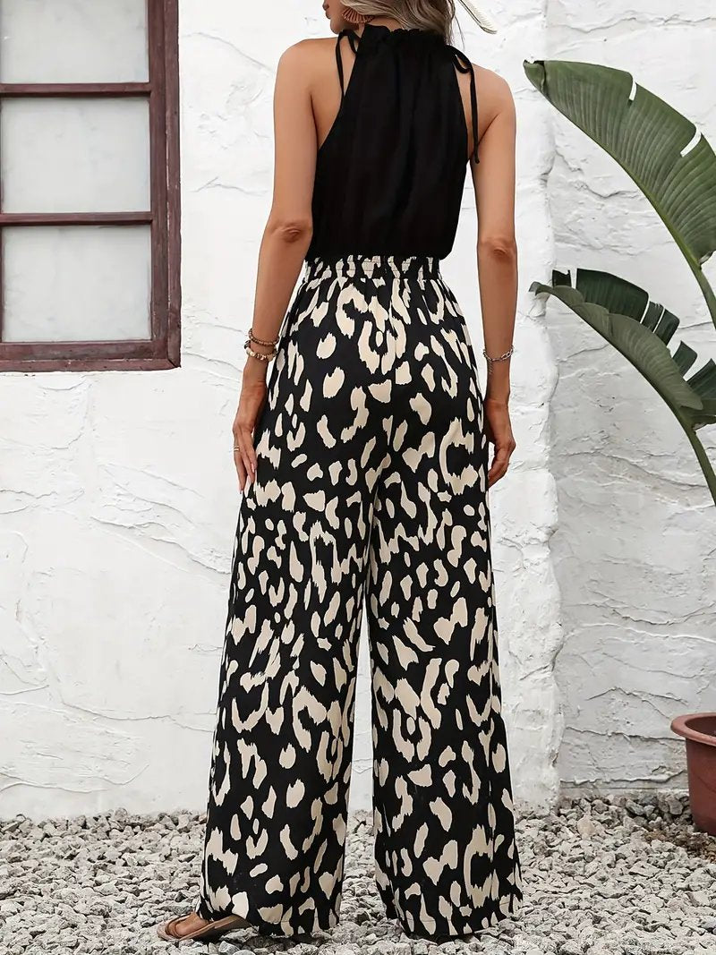 Jumpsuit met luipaardprint | Carmina