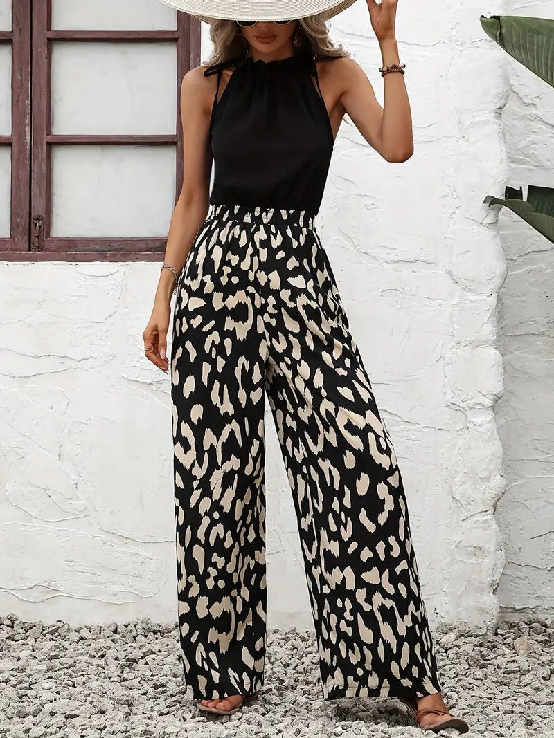 Jumpsuit met luipaardprint | Carmina