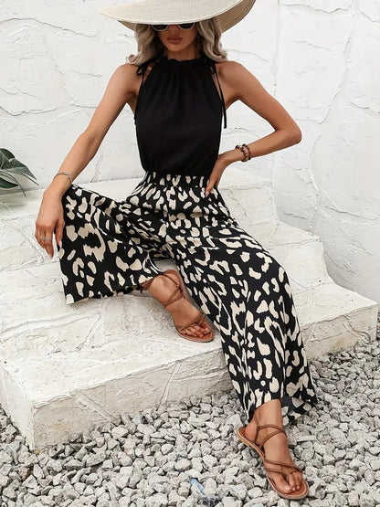 Jumpsuit met luipaardprint | Carmina