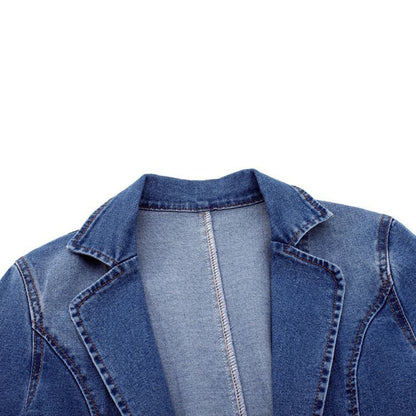 Modieuze denim blazer | Magda