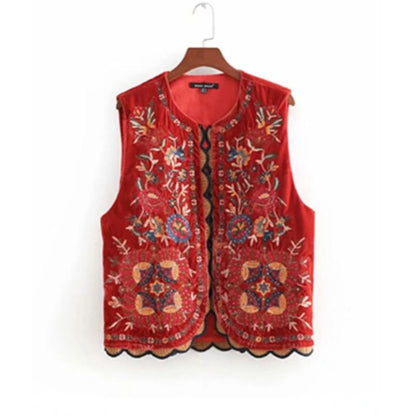 Gebloemd patchwork zomervest | Ether