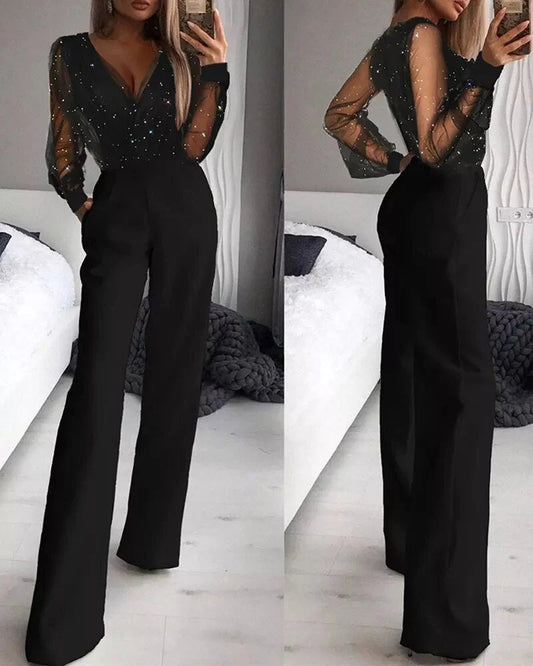 Casual glitter jumpsuit | Evangeline