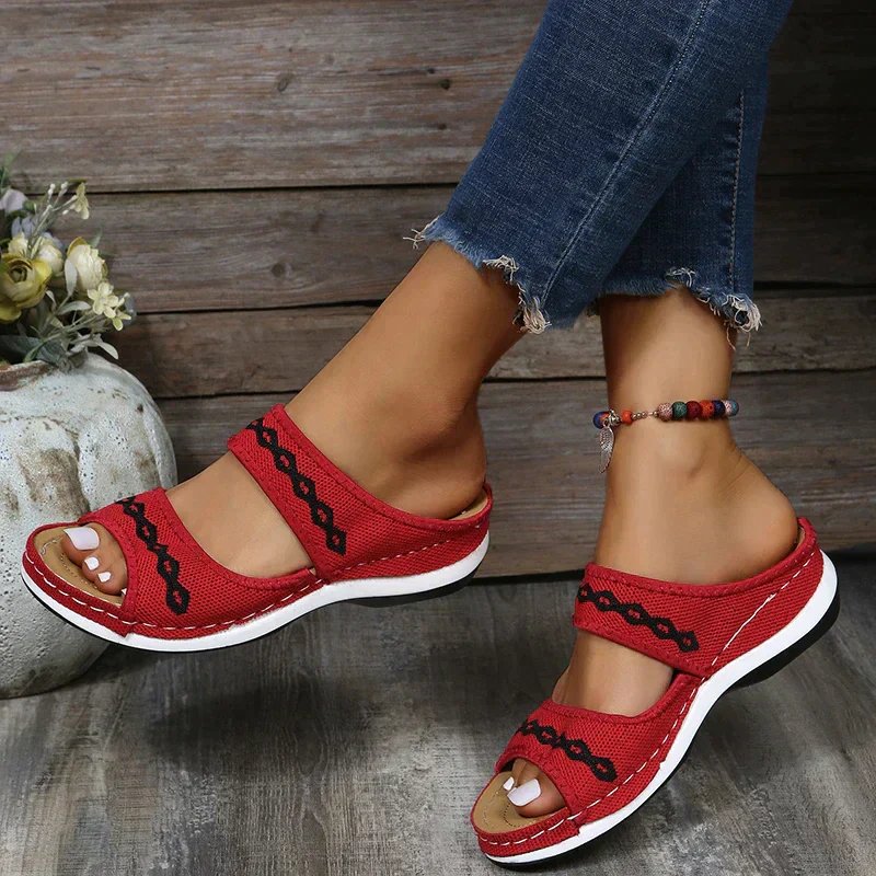 Modieuze Orthopedische Leren Sandalen | Karen