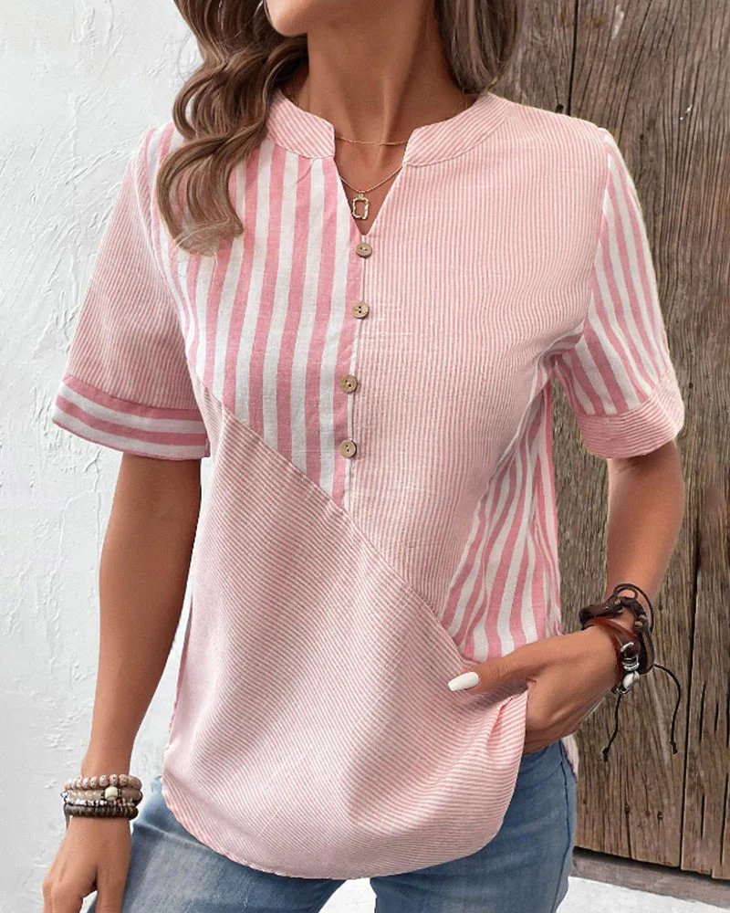 Chique katoenen zomerblouse | Leila