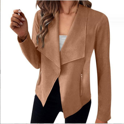 Suède effen blazer 2024 | Cadence